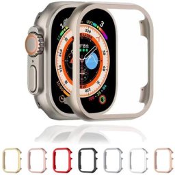 Cadre de protection antichoc en alliage d'aluminium couvercle métallique pour Apple Watch série