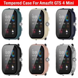 Étui de protection à couverture complète rigide coque trempée protecteur d'écran pour Amazfit GTS