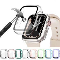 Couvercle pour Apple Watch Case Protecteur d'écran PC Bumper Verre Guatemala pour iWatch Series 7