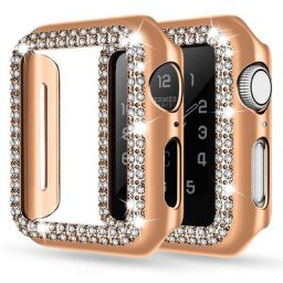 Protecteur d'écran antichoc en diamant pour Apple Watch pour iwatch série 7 6 5 4 3 Se 45mm