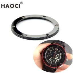 Montre de Luxe en Céramique Noire Brillante de Haute Qualité Couronne d'Insertion de Lunette pour