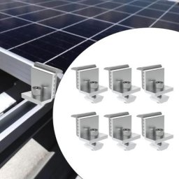 6Pcs Panneau Solaire Mi Pinces 39mm Support De Panneau Solaire En Aluminium Accessoires De Montage