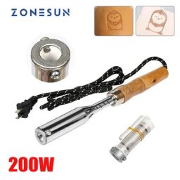 ZONESUN-Machine à Gaufrer pour le Cuir Fer à Souder Logo Personnalisé Estampage à Chaud Biscuit