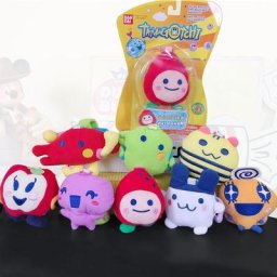 Tamagotchi – porte-clé avec pendentif en forme d'animal de compagnie mignon poupées en peluche