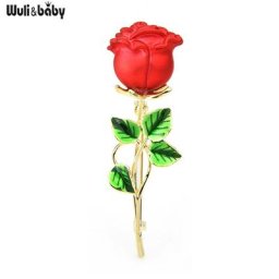 Wuli & baby – broche classique à fleurs roses pour femmes cadeau de mariage