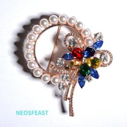 Broches élégantes en strass pour femmes fleur multicolore cadeaux de mariée pour dames Corsage en