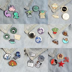 Ensemble d'épingles en émail animal mignon pour bébé Koala T-Rex broche épinglette chien chat
