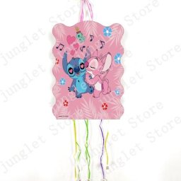 Disney Pink CAN o Stitch Cartoon Theme Kids Girls Favors Pinatas Happy Birthday Events Party