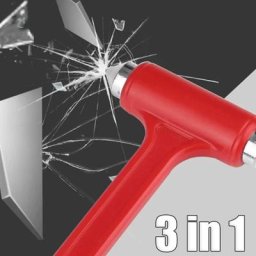 Marteau de sécurité 3 en 1 pour vitres de voiture cassées outils d'évacuation d'urgence