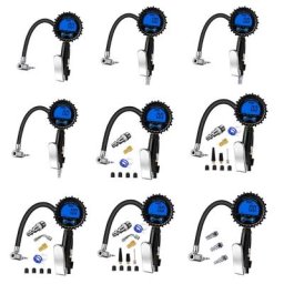 Manomètre de pression d'air lecteur professionnel pour pneus de voiture vélo 3-200 PSI