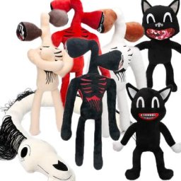 Sirenhead Butter Plush Toys pour enfants Anime Black White Red Cat Peanut Soft Cartoon Stuffed