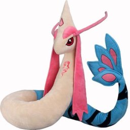 Peluche Milotique Pokémon pour Enfants Oreiller en Peluche Anime Haute Réduction Pikachu