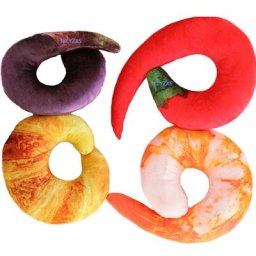 Peluche créative pour enfants 40CM crevettes pelées poivre aubergine Croissant jouets en