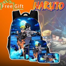 Bandai-NarAASchool Cartable pour garçons et filles sac à dos Anime Cartoon sac à dos pour élèves