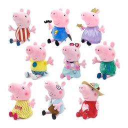 Peppa Pig-Peluche PP Coton pour Enfants 30cm Nouveaux Vêtements Modèle de Spinal et Papa