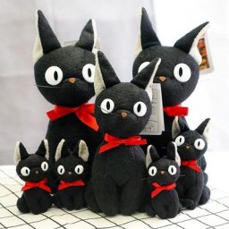 Porte-clés en peluche Mon Voisin Totoro Chat Noir Kiki Yazaki Hayao Ghibmovies Service de