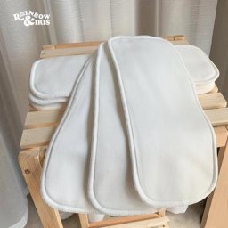 Rainbo & Iris-Coussin d'insertion en coton de bambou biologique doux réutilisable couches de gril
