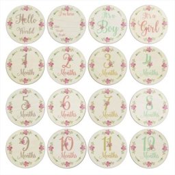 Cartes de naissance et de naissance pour nouveau-né accessoires de photographie durables disques