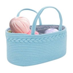 Boîte de Rangement pour Couches de Bébé Corde 100 Coton mir pour Couches pour Lingettes Jouets
