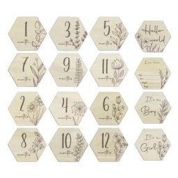 Carte d'accessoires Photo Double face pour bébé carte de jalon à graver fourniture de fête