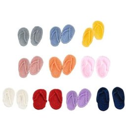 Ensemble de pantoufles tricotées à la main accessoires de photographie pour nouveau-nés Crochet