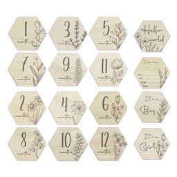 Carte souvenir mensuelle étape mensuelle carte Photo de fête de nouveau-né pour maman