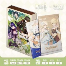 Collection de cartes de modèle de figurine d'anime Genshin Impact décoration de bureau carte en