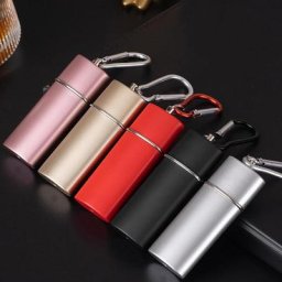 Mini cendrier de poche Laguna UP cigares en métal portables boîte ennuyeuse porte-clés pendentif