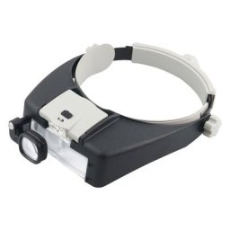 Loupe à bandeau LED mains libres Loupe pour bijouterie montre réparation électronique 1.5X à 17X
