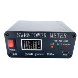 HF – ondes stationnaires 0.5w-120w Mini Swr chargeur USB OLED Fm Am Cw Ssb