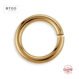 Bague ouverte en or 14 carats pour diabétique anneau fendu pour exécutif résultats de bijoux à
