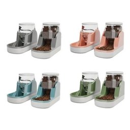 Distributeur automatique d'aliments et d'eau par gravité bol d'alimentation pour chiens chats
