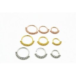 Piercing en acier chirurgical 316L 50 pièces/lot anneau ouvert sans couture nez Tragus