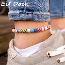 JORINSE-Bracelet de oral ille Ethnique Multicolore pour Femme Bijoux Bohème Corde Réglable