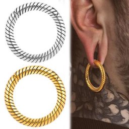 Giga-Anneaux de poids d'oreille en acier inoxydable bouchons de suspension pour lobe d'oreille