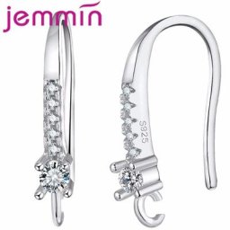 Boucles d'oreilles en argent 925 crochet de fil d'oreille pour bricolage accessoire pour femmes
