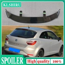 Becquet noir brillant de pare-brise arrière pour SEAT Ibiza Leon peinture carbone année 2009 –