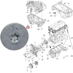 Vis de 2 2 de bouchon de vidange d'huile moteur pour Opel SachADAM Agila ASTRA F G H J