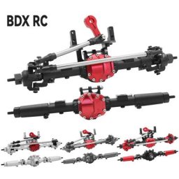 SCX10 II – ensemble d'essieux avant et arrière CNC 30T/8T pour 1/10 RC chenille axiale AR44 90047