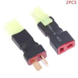 Deans – connecteur adaptateur type T vers Mini Tamiya pour batterie Kyosho RC 2 pièces