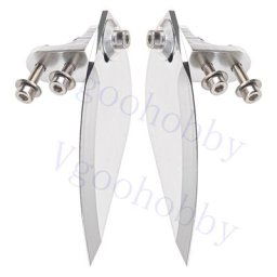 Couteau à eau pour bateau télécommandé 65x25mm modèle RC ailettes de virage jet d'eau auxiliaire
