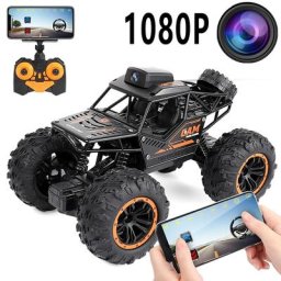 Voiture électrique télécommandée pour garçons jouet d'escalade caméra HD Wi-Fi SUV 1/18 RC