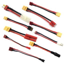 Connecteur adaptateur femelle à mâle pour batterie RC Lipo 4.0mm 3.5mm JST SM Tamiya 10 12 14