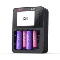 Chargeur de batterie intelligent avec écran d'affichage IPS et prévention des incendies ISDT C4