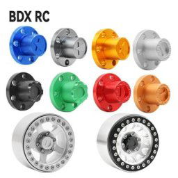 Bouchon anti-poussière en métal 1.9 2.2 "" 6 trous pour 1/10 RC chenille axiale SCX10 TRX4 D90 moyeu