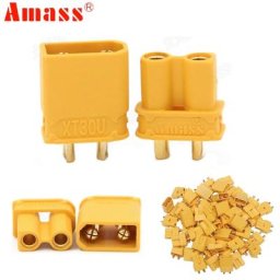 Amass – connecteur de balles XT30U prise antidérapante de 2mm mâle et femelle mise à niveau XT30