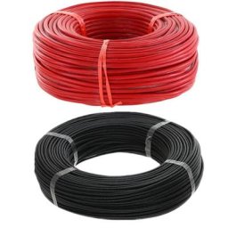 Câble en silicone de haute qualité fil de couleur rouge et noir de 5m 10 AWG 12 AWG 14 AWG 16