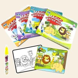 Livre de dessin à couleurs changeantes pour enfants papier ergonomique magique de coloriage à l'eau