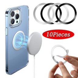 Anneau magnétique MagSafe pour iPhone support de charge sans fil universel feuille de plaque