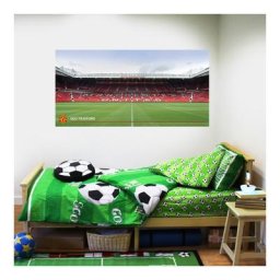 Manchester United Old Trafford Stadium Wall Sticker - 90cm x 45cm with decal set - 60cm x 30cm